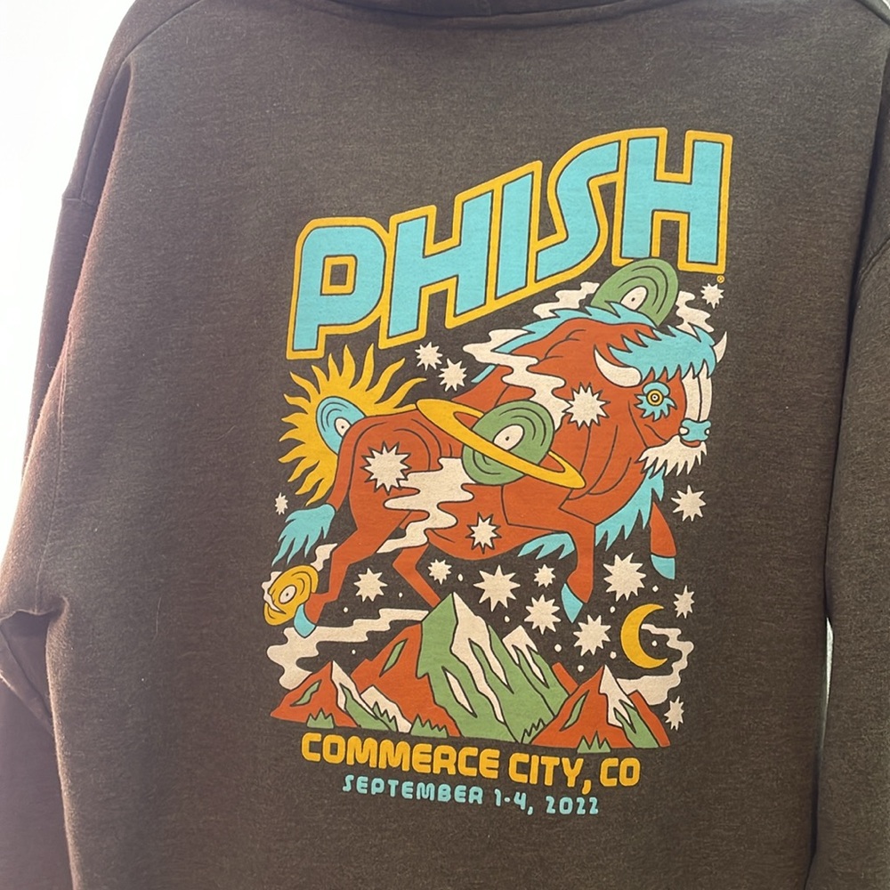 PHISH DICKS SPORTING GOODS ARENA 2022 Tour Hooded sweatshirt. EUC Size LRG